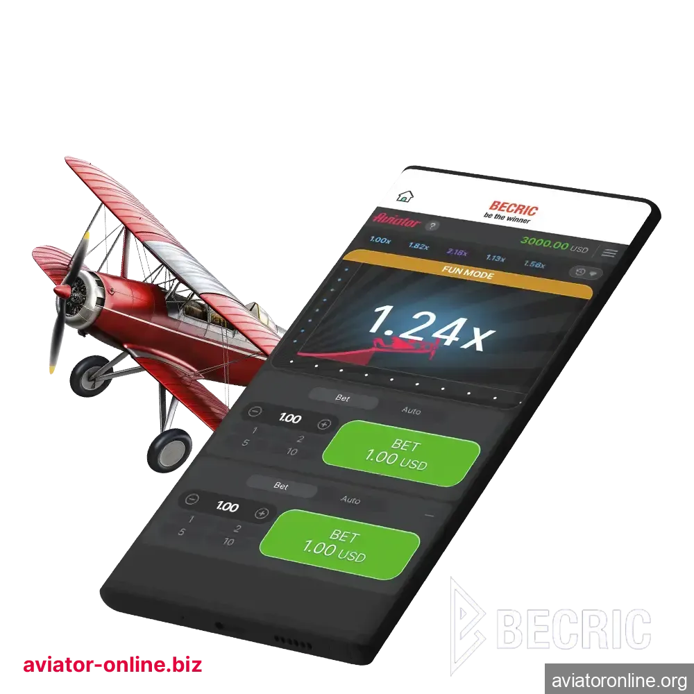 Install the Becric app to play Aviator.