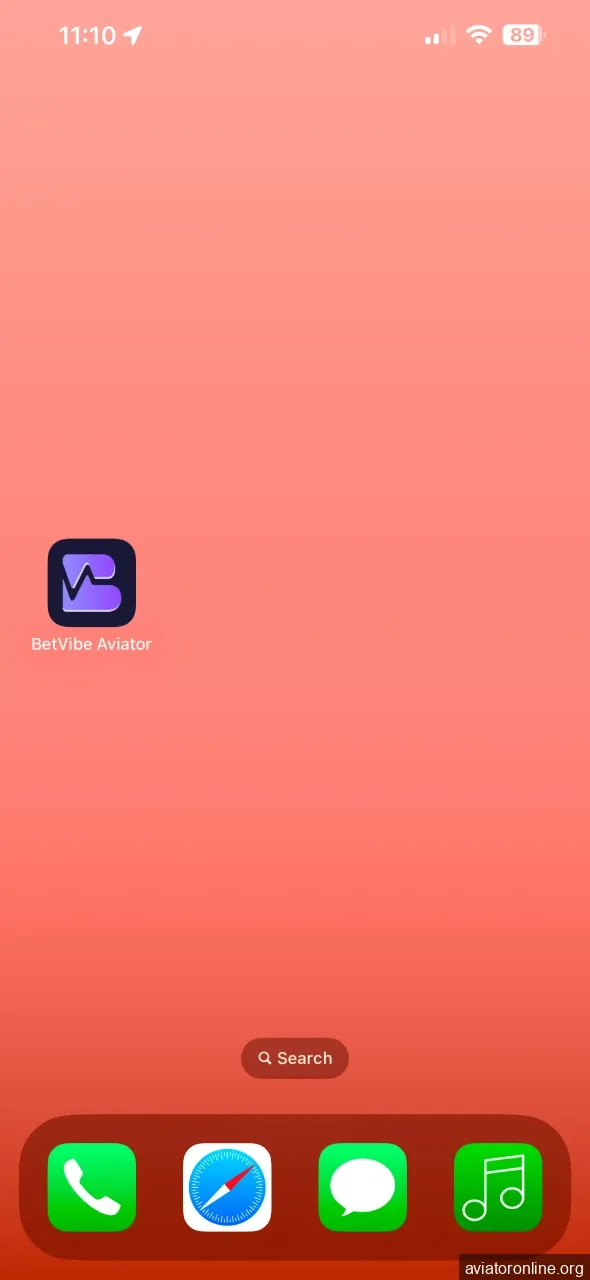 Launch the BETVIBE app on iOS.