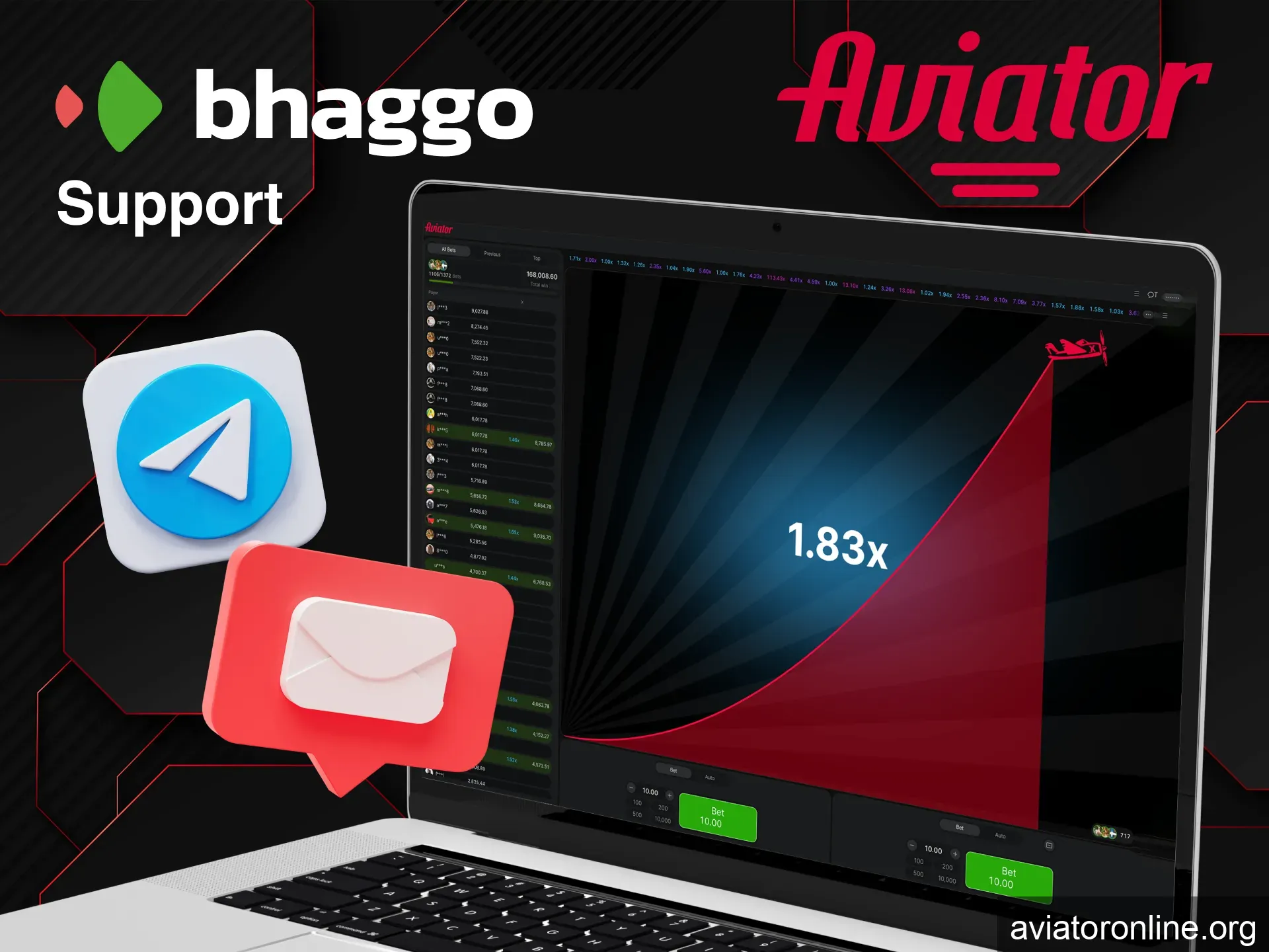 Bhaggo support team assists with Aviator issues anytime.