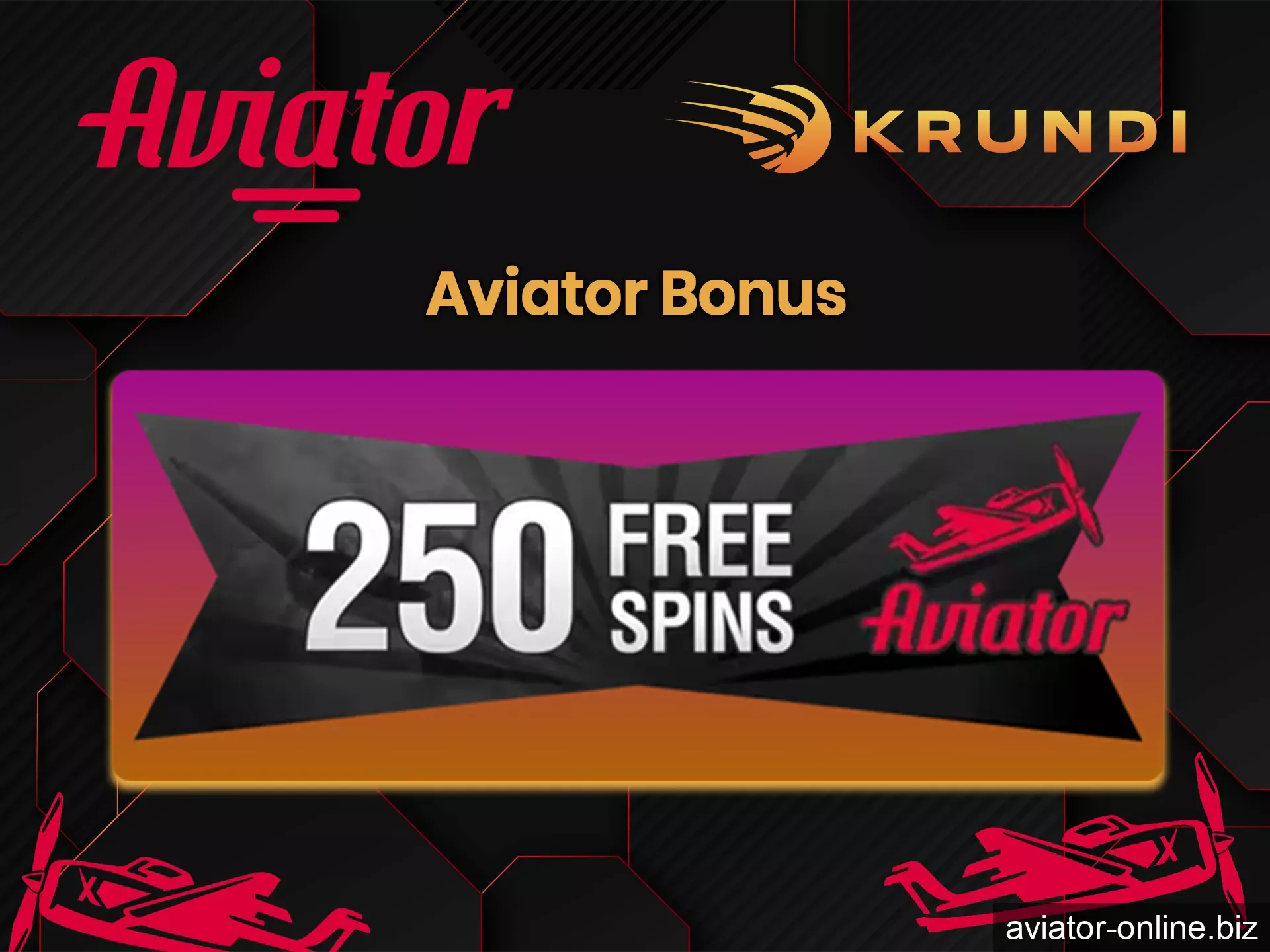 Krundi has prepared a special bonus for fans of the Aviator game.