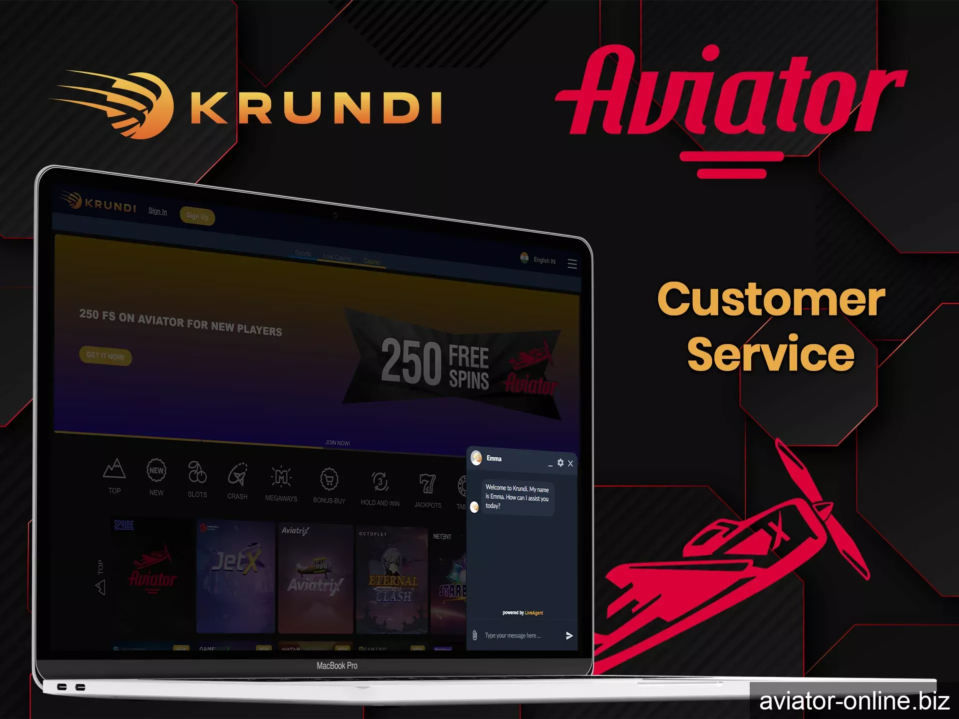 If you have any problem with Aviator game, Krundi support team will always be there to help you.
