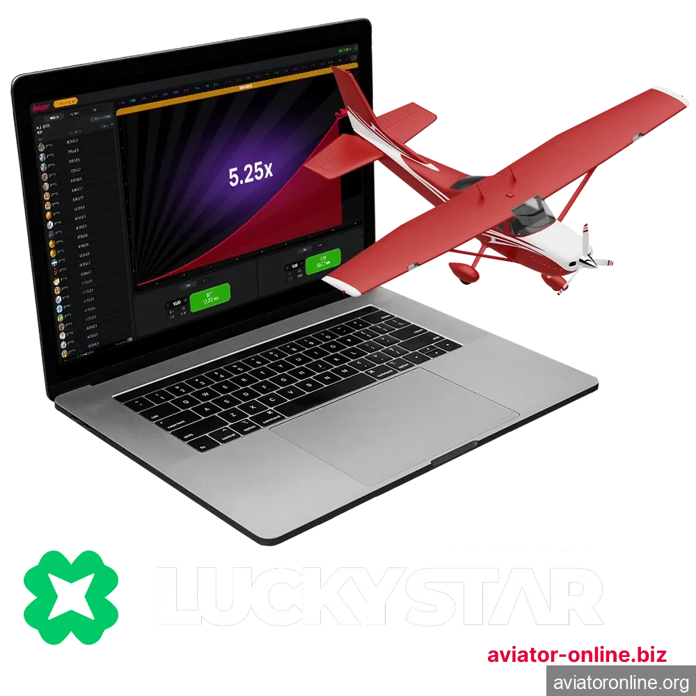 Visit the Lucky Star website and start playing Aviator.